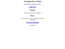 Tablet Screenshot of farmingtonrivertubing.com